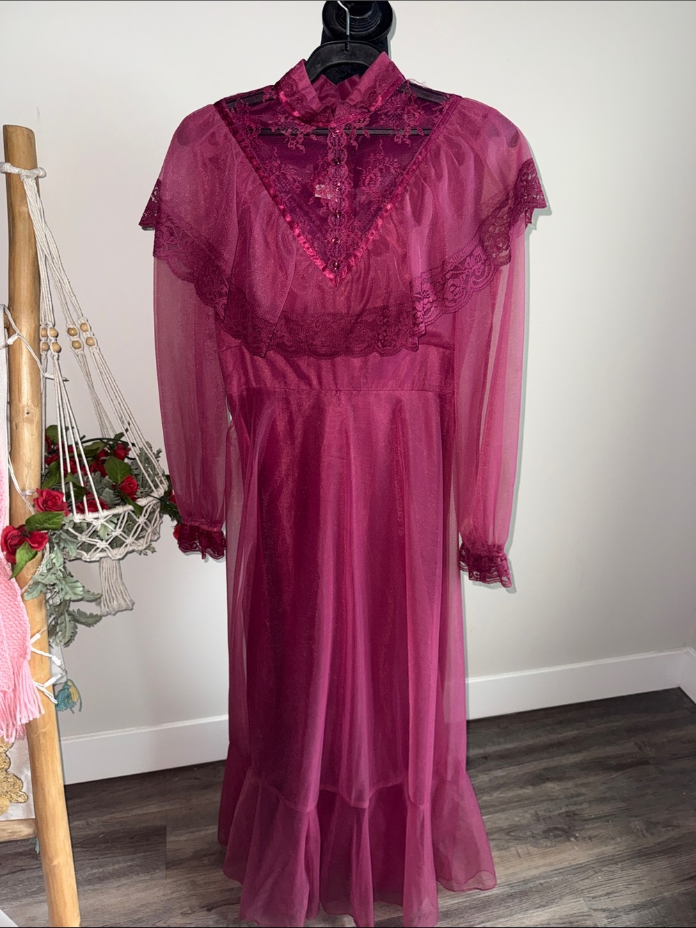 Vintage Maxi in Deep Magenta